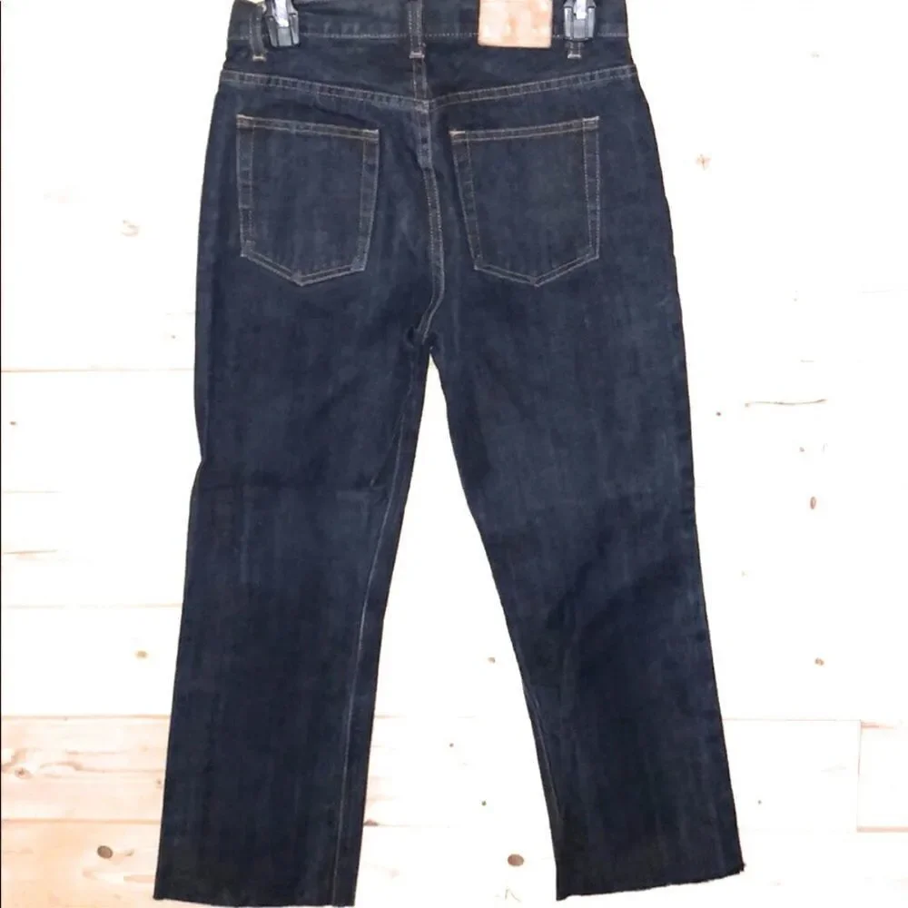 J. Crew Button-Fly Raw Edge Crop‎ Jeans